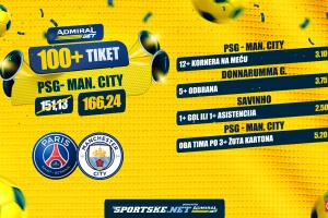 AdmiralBet 100+ tiket - Donaruma, Savinjo, korneri i kartoni za kvotu 166,24